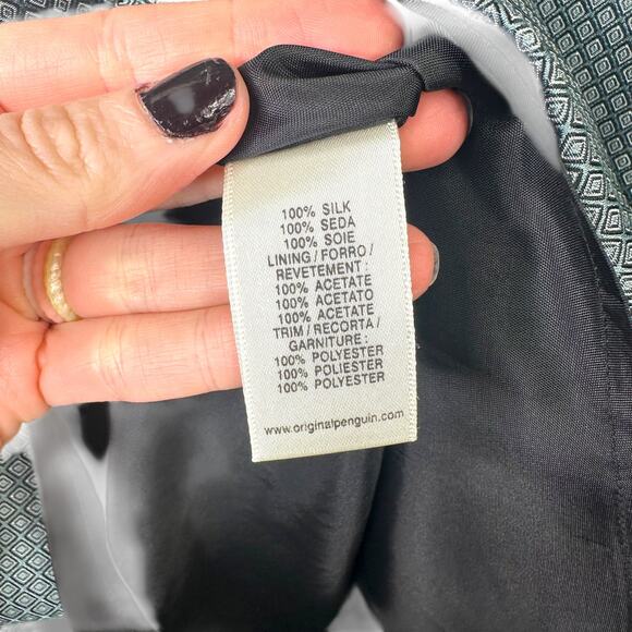 An Original Penguin By Munsingwear Sleeveless Silk Pleated Tennis Mini Dress - Picture 7 of 8